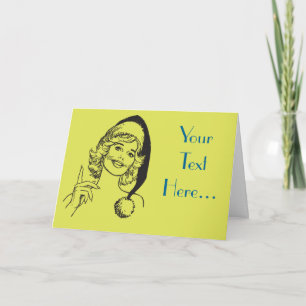 Female Santa's Helper Pretty Lady Template