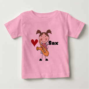 Female Saxophone Player Tshirts and Gifts