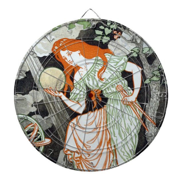 Female Scientist (Women in Science & Tech) (STEM) Dartboard (Front)