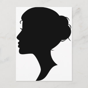 Female Silhouette Postcard
