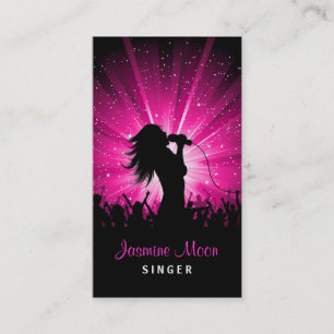 Female Singer Business Card