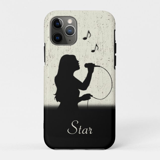 Female Singer Personalized with Name Case-Mate iPhone Case (Back)