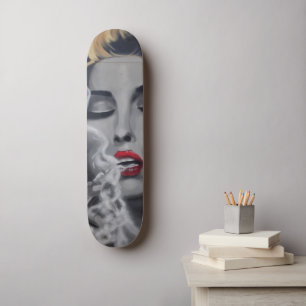 Female Smoker Skateboard