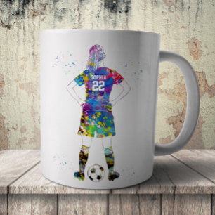 Female Soccer Player  Coffee Mug