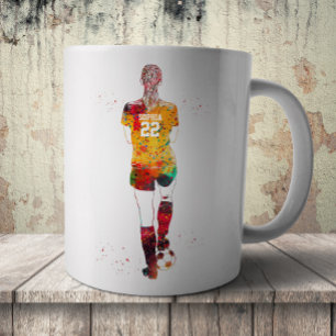 Female Soccer Player  Coffee Mug