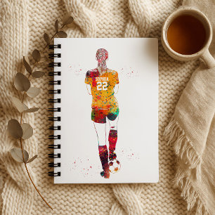 Female Soccer Player Notebook