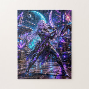 Female Space Pirate — Alien Duelist Jigsaw Puzzle