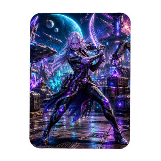 Female Space Pirate — Alien Duelist Magnet