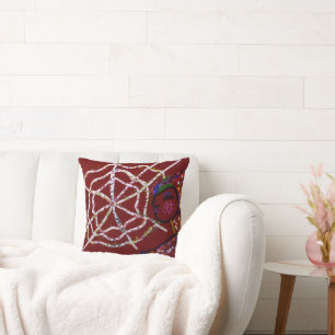 Female Spider Pharaoh Throw Pillow