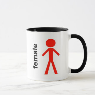 Female Stick Figure Mug