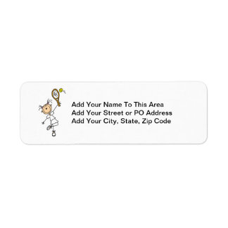 Female Stick Figure Tennis Player