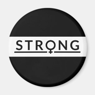 Female Strong Feminist Magnet