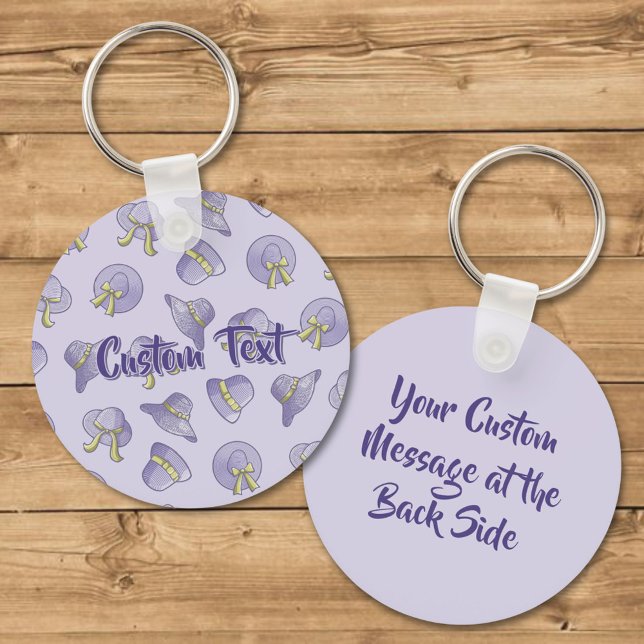 Female Summer Hats Lilac Keychain (Creator Uploaded)