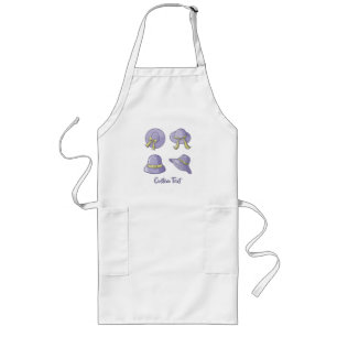 Female Summer Hats Lilac Long Apron