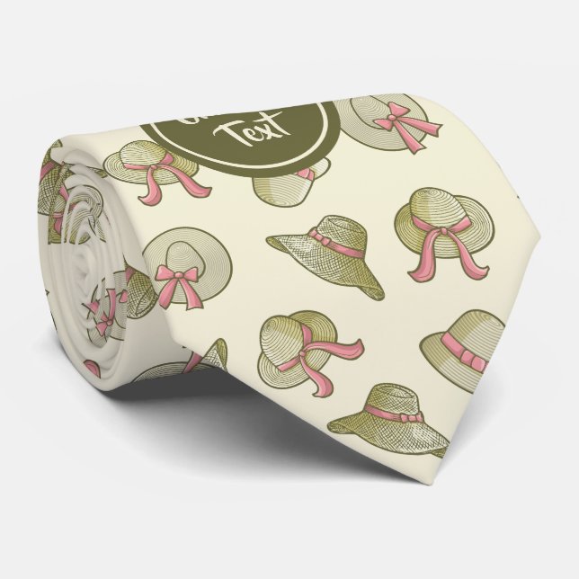 Female Summer Hats Yellow Tie (Rolled)