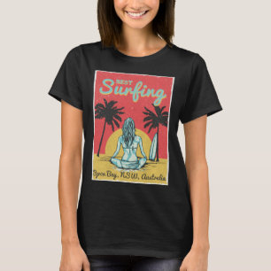 Female Surfer Byron Bay New South Wales Australia T-Shirt