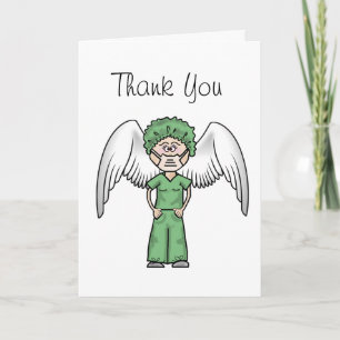 Female Surgical Nurse Thank You Card