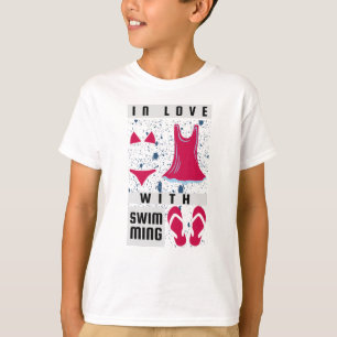 Female Swimmer - In Love With Swimming T-Shirt