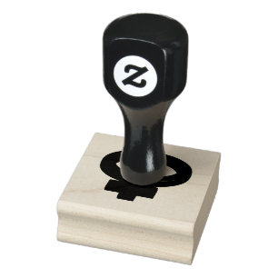 FEMALE SYMBOL RUBBER STAMP