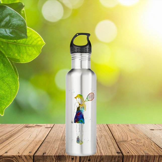 Female Tennis Player 710 Ml Water Bottle (Creator Uploaded)
