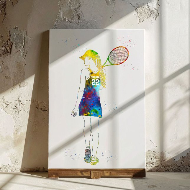 Female Tennis Player Canvas Print (Creator Uploaded)