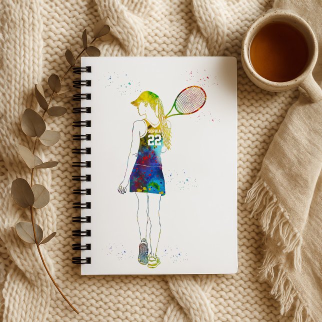 Female Tennis Player Notebook (Creator Uploaded)
