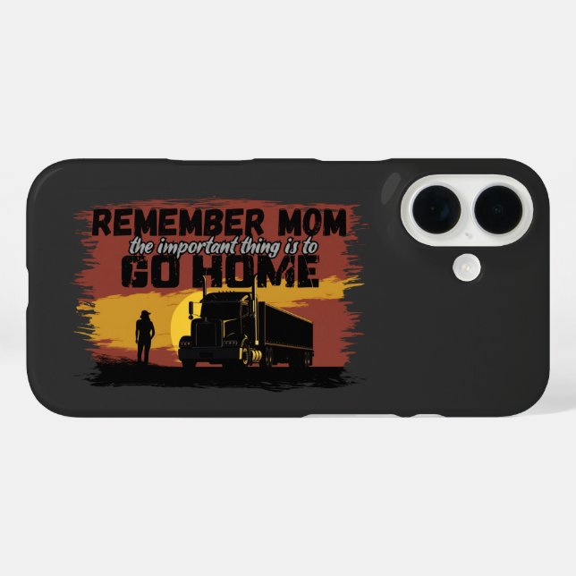 Female Trucker Mom Road Journey Family Love Design Case-Mate iPhone Case (Back (Horizontal))