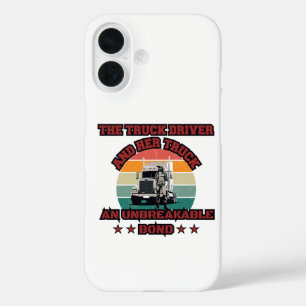 Female Trucker Strong Road Bond Pride Power Design iPhone 16 Case