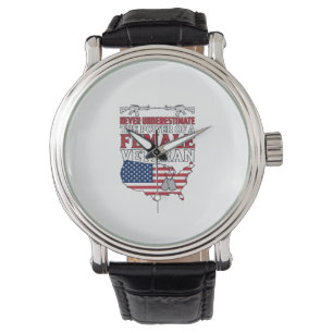 Female Veteran Power Patriotic Vintage Shirt Desig Watch