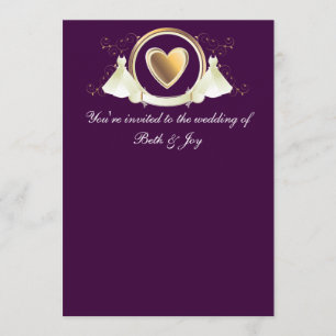 Female wedding invitation