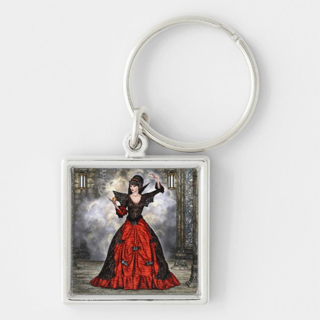 Female Wizard Keychain (Front)