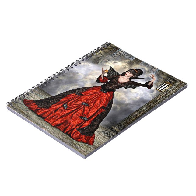 Female Wizard Notebook (Left Side)