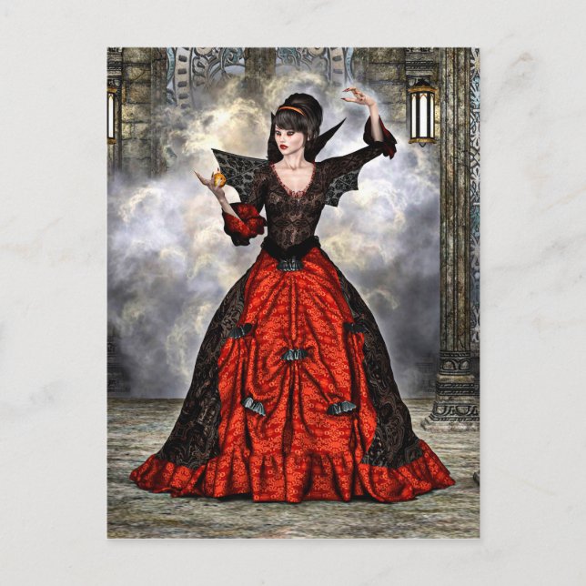 Female Wizard Postcard (Front)