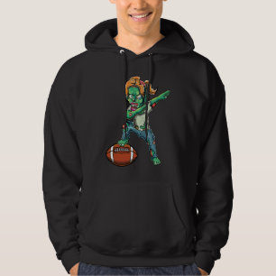 Female Zombie Girls Football Halloween Football Te Hoodie