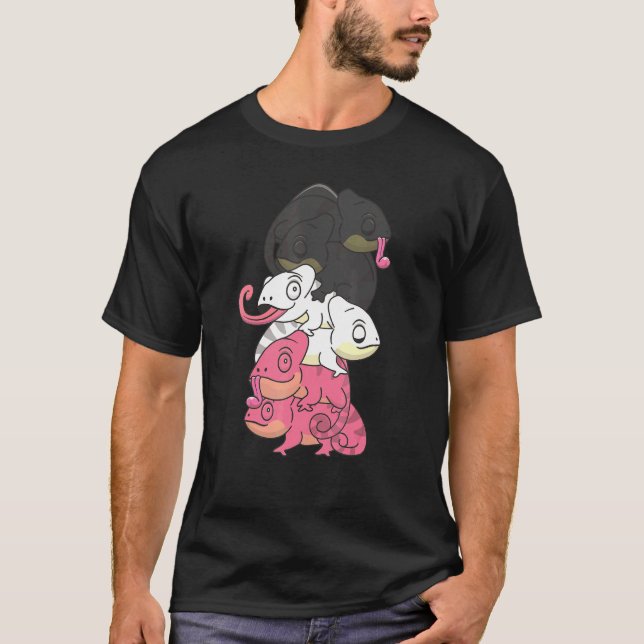 Femaric Flag Gender Pride Lgbtq Chameleon T-Shirt (Front)