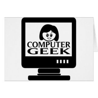 Femelle de fille de geek d'ordinateur