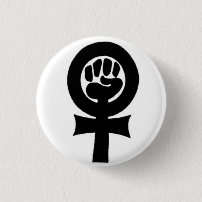 Femifist 1 Inch Round Button (Front)