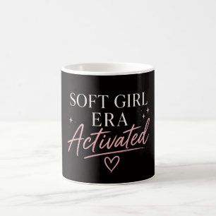 Feminine Aesthetic Black Soft Girl Era Coffee Mug