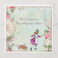 Feminine Alice in Wonderland Shabby Chic Birthday