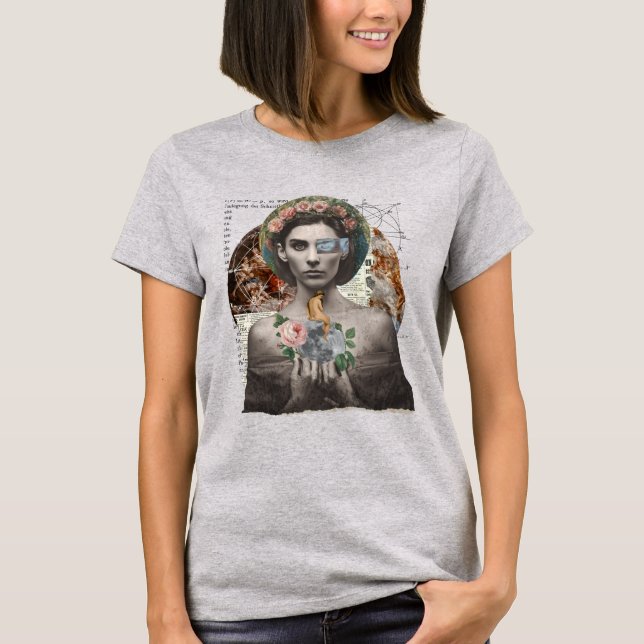 Feminine Beauty Collage T-Shirt (Front)