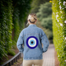 Feminine Blue Modern Greek Eye