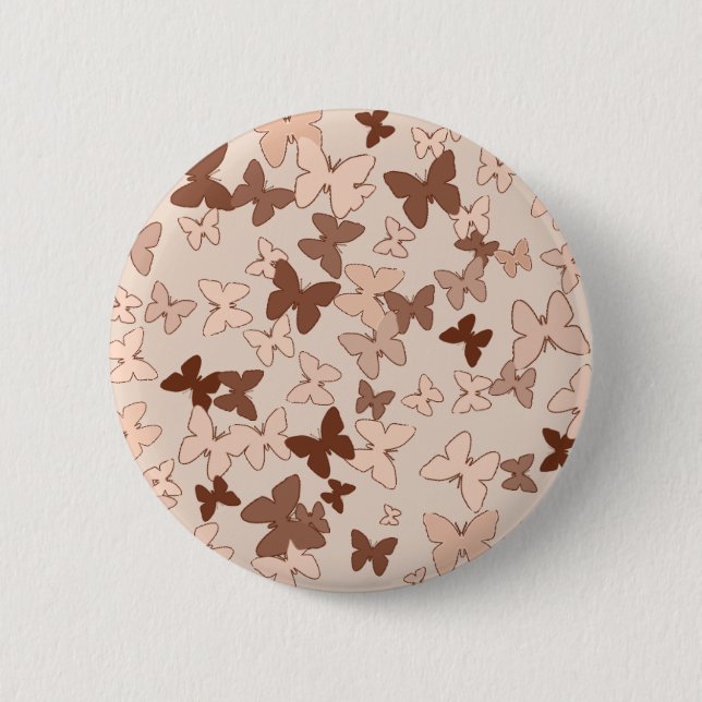 Feminine Butterflies Button (Front)