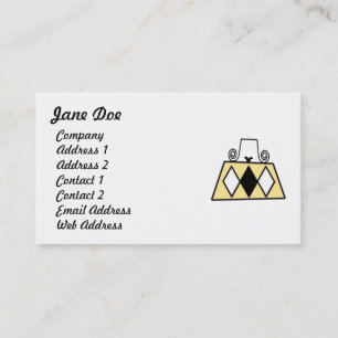 Feminine Carte de visite Jaune
