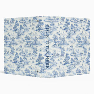 Feminine Chic Blue Elegant Sophisticated Binder