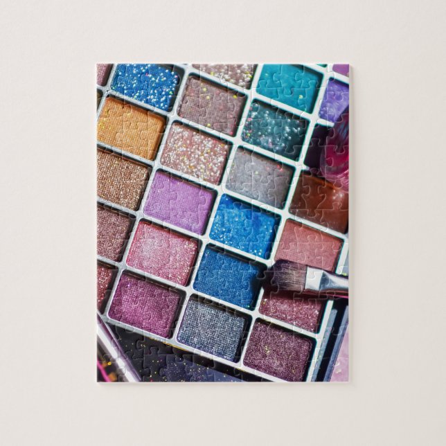 Feminine Colourful Makeup Artist Jigsaw Puzzle (Vertical)