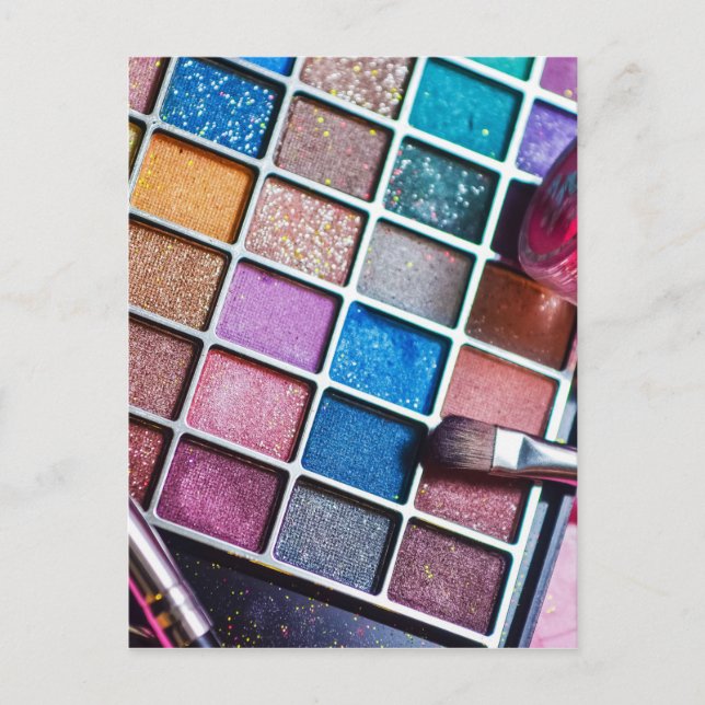 Feminine Colourful Makeup Artist Postcard (Front)