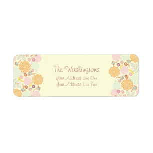 Feminine Fancy Floral Moderne Personnalisé