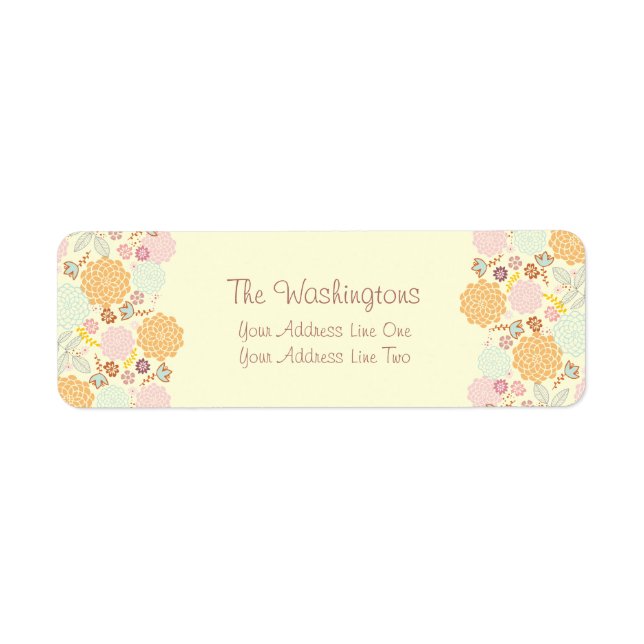 Feminine Fancy Modern Floral Personalized (Front)