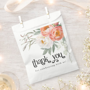 Feminine Floral Baby in Bloom Baby Shower Favour Bag