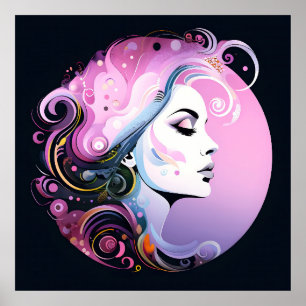 "Feminine Flourish" Women's Beauty Poster